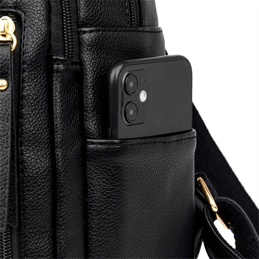 Luxury Vintage Leather Backpack