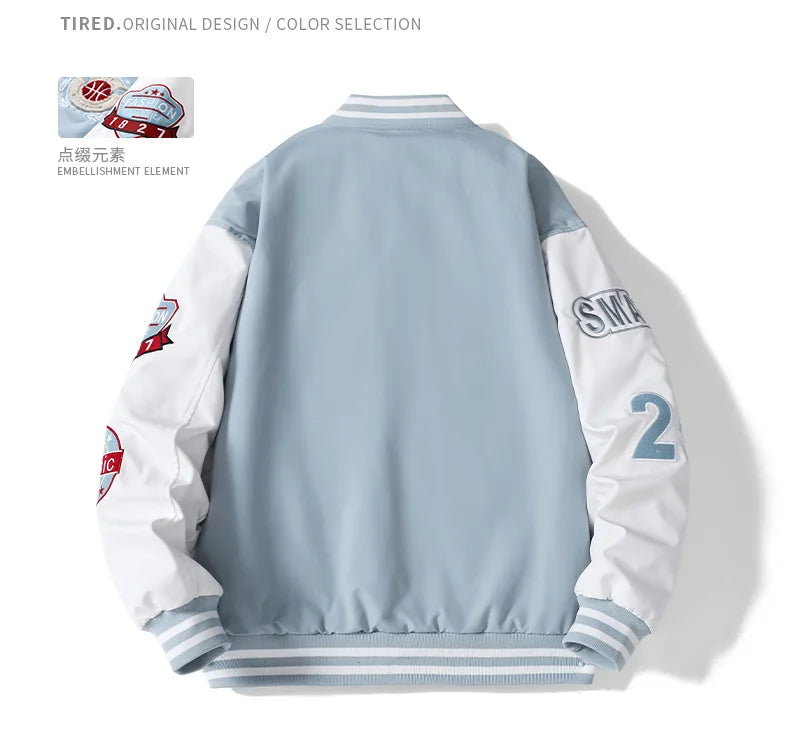 Retro Campus Letterman Jacket