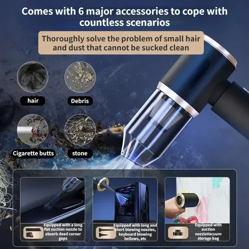4-in-1 Cordless Car & Home Vacuum Cleaner 18000PA