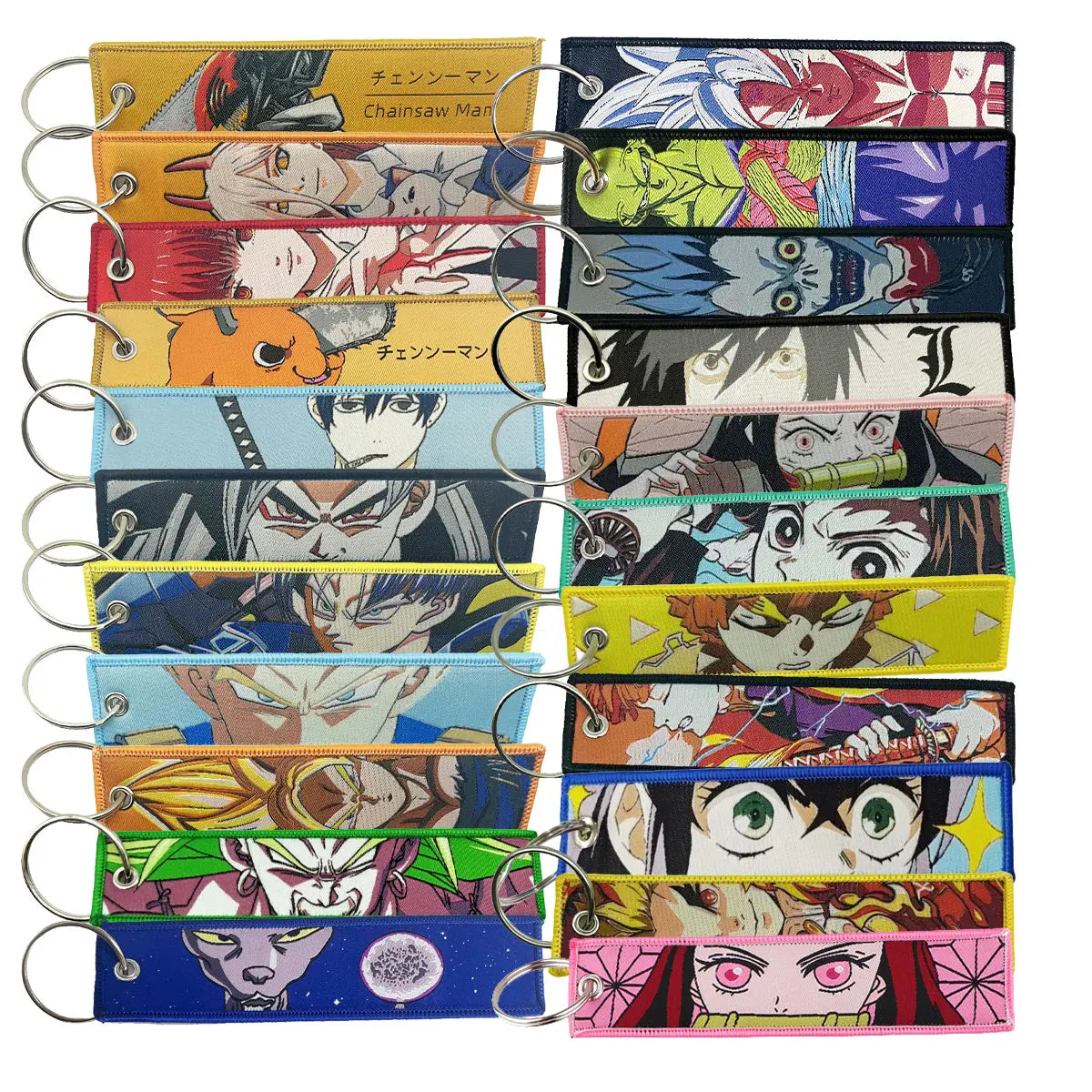 One Piece Anime Embroidered Lanyard & Keychain