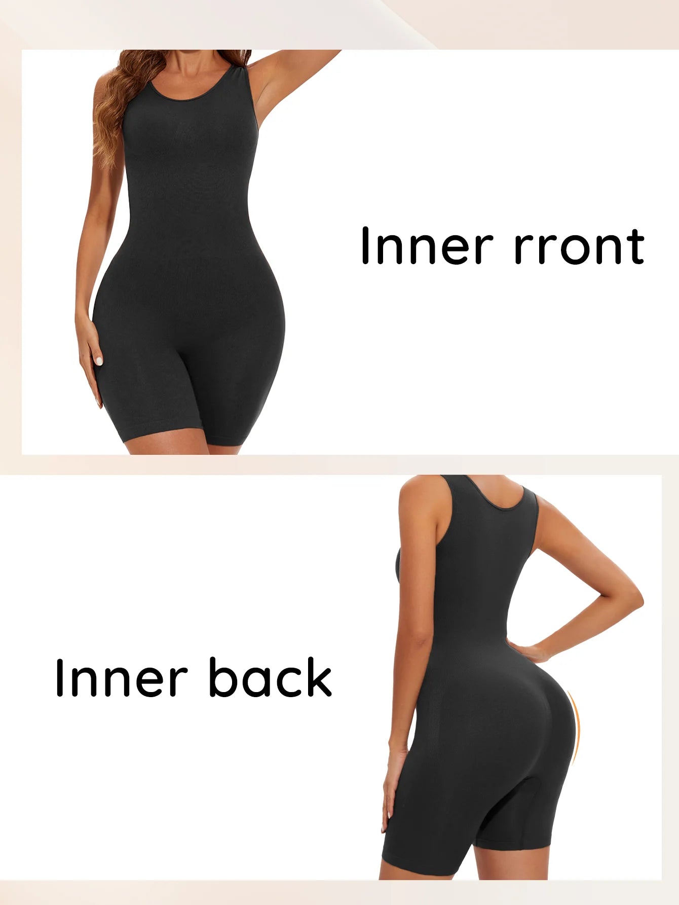 USA-Made Seamless Full Coverage Body Shaper – Firm Control Thigh Slimming Bodysuit