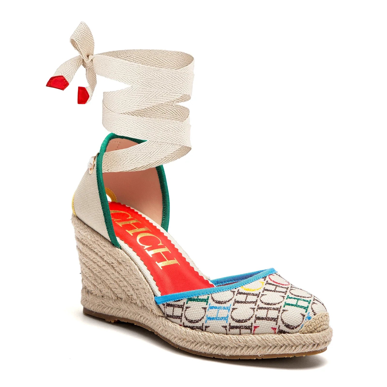 Women's Espadrille Wedge Sandals – Ankle Strap Lace-Up