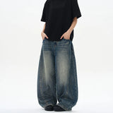 Men's Vintage Wide-Leg Denim Jeans | Relaxed Streetwear Fit