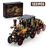 1331-Piece Vintage Steam Car Building Block Set