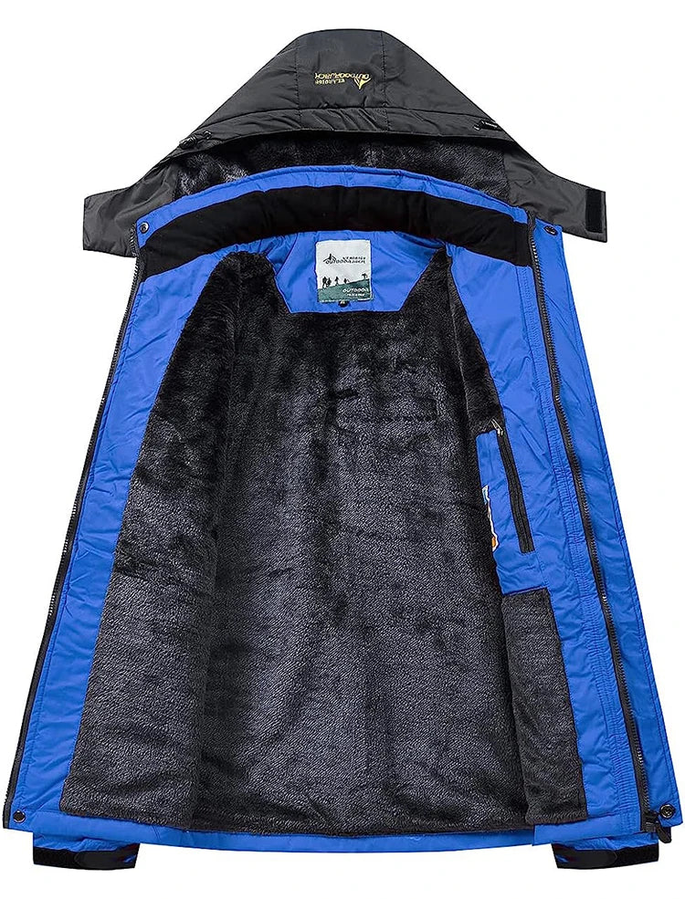 Men's Fleece-Lined Winter Parka | Waterproof Outdoor Jacket