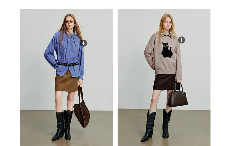 Toyouth Corduroy A-Line Mini Skirt | Autumn 2025