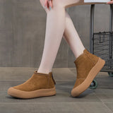 Premium Genuine Leather Winter Snow Boots