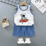 Kids' Cotton Summer Vest & Shorts Set