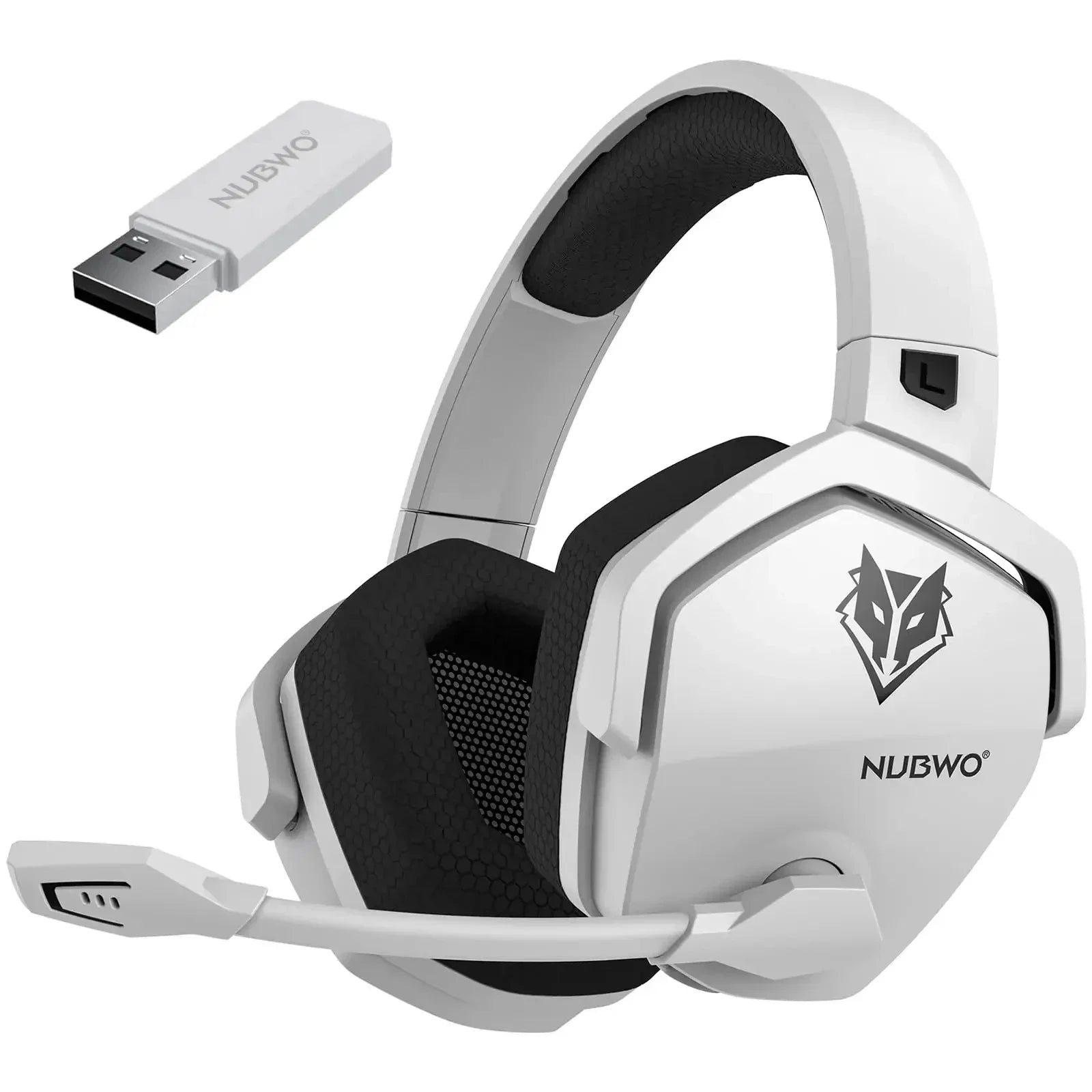 NUBWO G06 Dual Wireless Gaming Headphones 2.4GHz Bluetooth 5.3 Headsets Gamer with Microphone for PS5, PS4, PC, Mobile, Switch