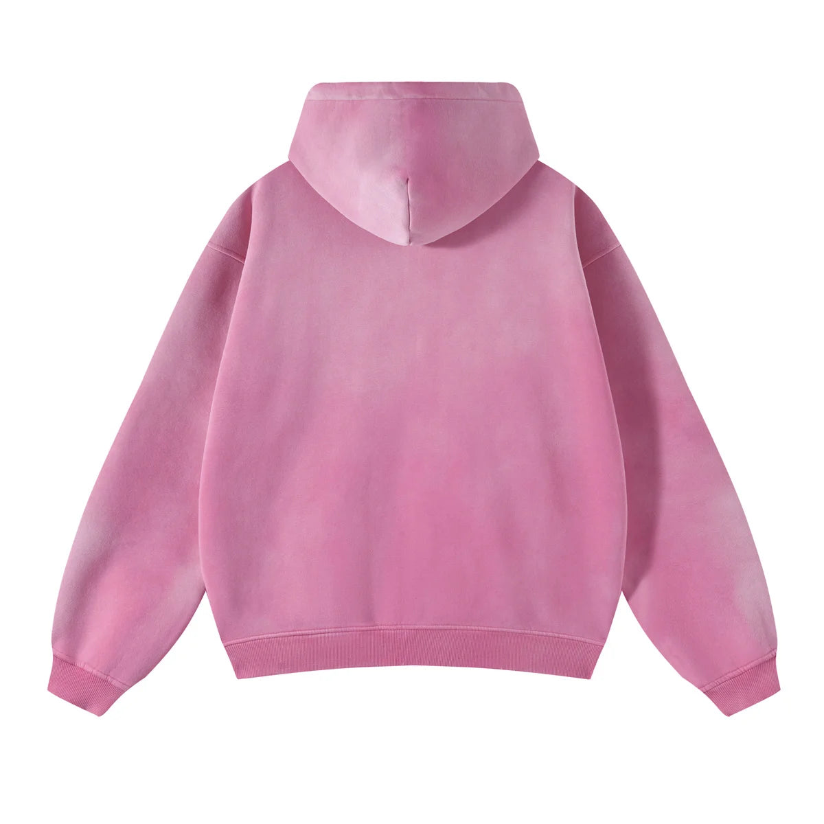 Men’s Oversized Tie-Dye Fleece Zip-Up Hoodie