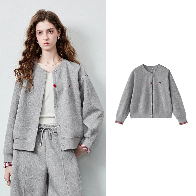 Women's Plaid Patchwork Cotton-Blend Jacket