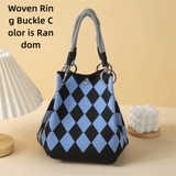 Women's Cartoon Knitted Bucket Bag