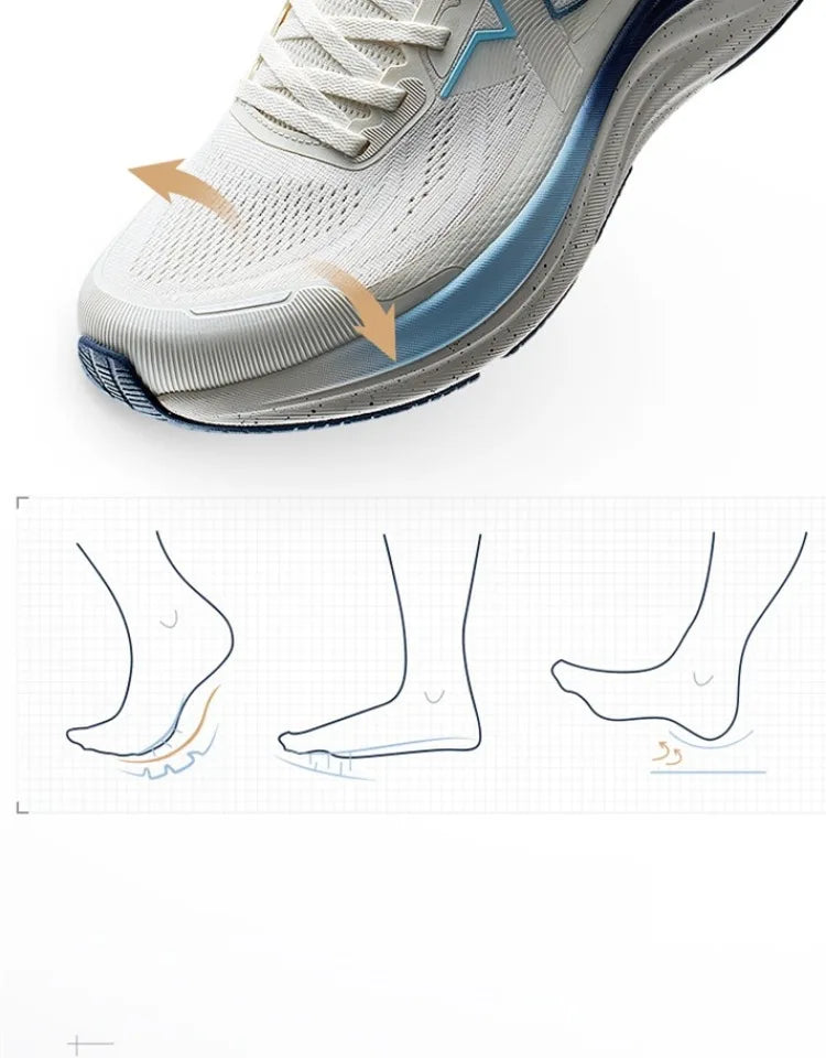 Xtep QINGYUN LITE Men's Professional Running Shoes 2025 Spring Wear-Resistant Cushioning Lightweight Sneakers 975219110056