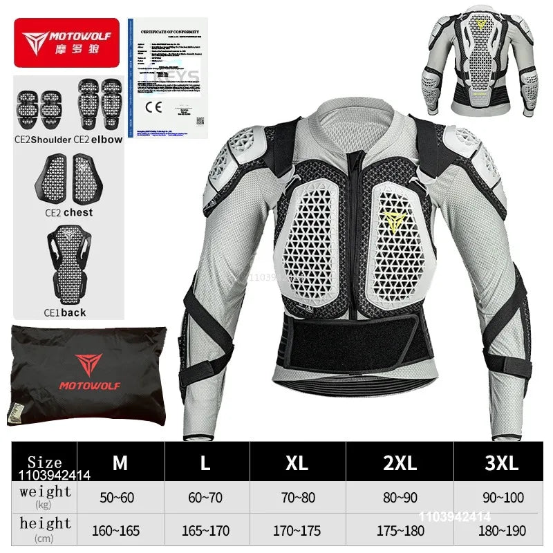 Motorcycle Jacket Men Turtle For Motocross Motorcycle Body Armor Motorbike Racing Jacket CE Approved Protection Gears Equipment
