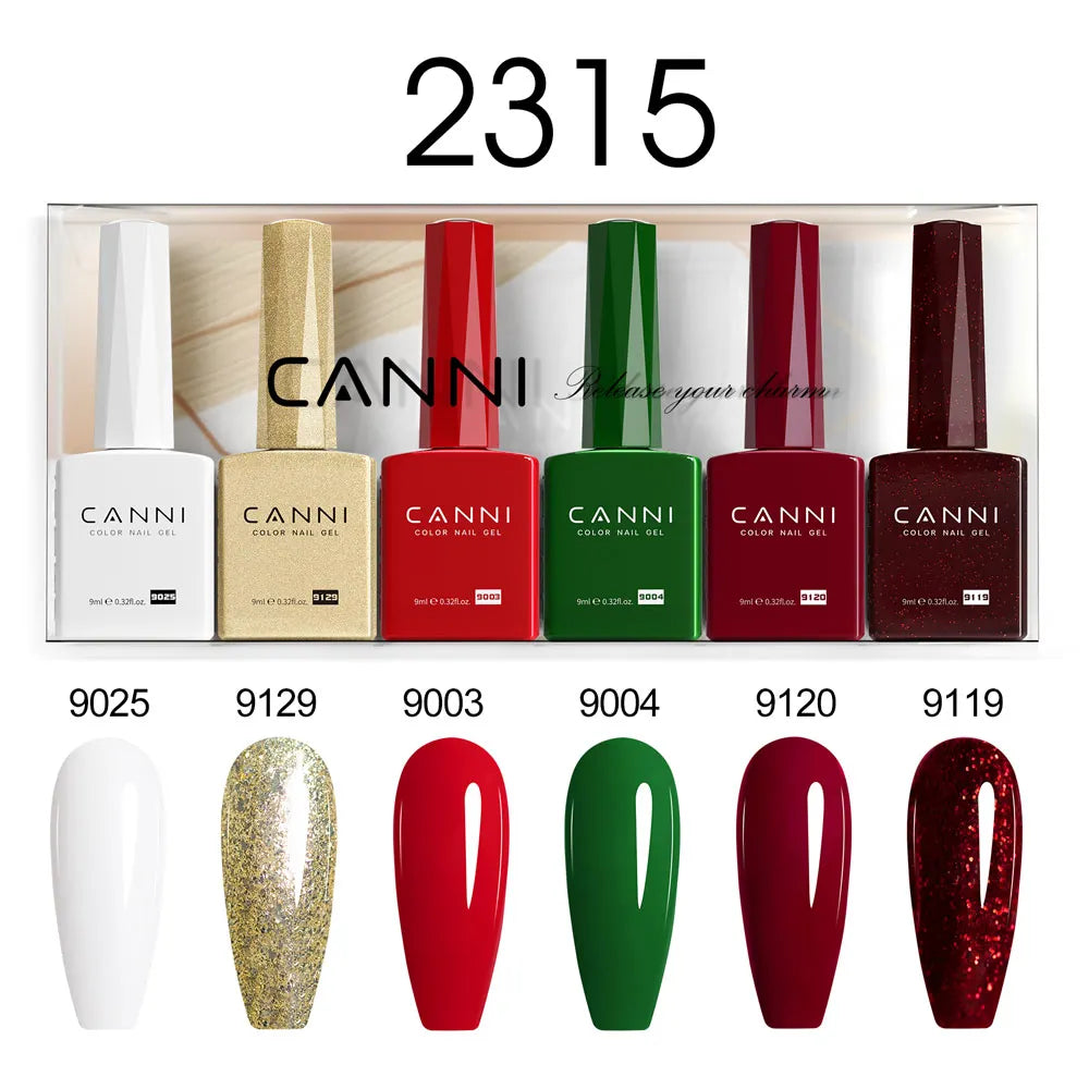 CANNI HEMA-Free Gel Polish Kit | Jelly, Nude & Rubber Base