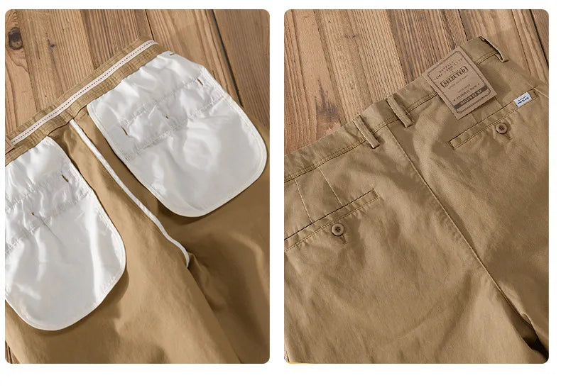 Men's Vintage Wide-Leg Cargo Trousers | LFFMHMT