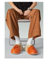 Men's Wide-Fit Beach Sandals — Buckle Strap Platform Slides