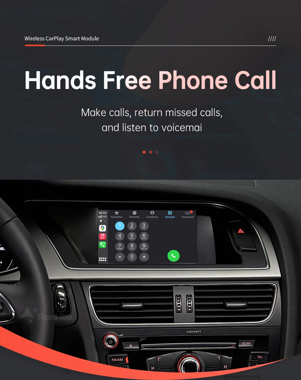 Wireless CarPlay for Audi A4 A5 Q5 2009–2015