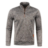 Animal Game Men's Half Zipper Sweatshirts Long Sleeve Solid Pullover Turtleneck Streetwear Warm Jacket Sport Coats Outerwear