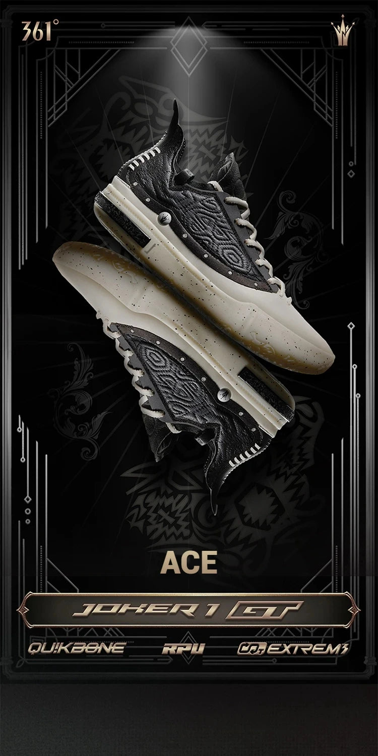 361 Degrees Joker 1 GT Men Basketball Shoes New Breathable Shock-Absorbing Anti-slip Wear-resistant Male Sneakers 672511103