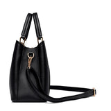 Luxury Triple-Layer Leather Tote & Crossbody
