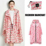 Women's Elegant Waterproof Poncho Raincoat – All Sizes