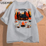 Cozy Cabin Reading Retreat T-Shirt