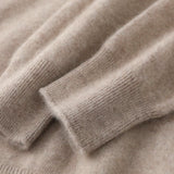 DjzDsm Autumn Winter Men's Sweater 100% Merino Wool Thick Hooded Pullover Soft Knitwear Casual Comfort Wool Clothing Tops