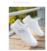 2026 Mens Casual Sneakers New Fashion Lace-up White Shoes Student Comfort Sports Plus Size Vulcanized Shoes Zapatillas De Hombre