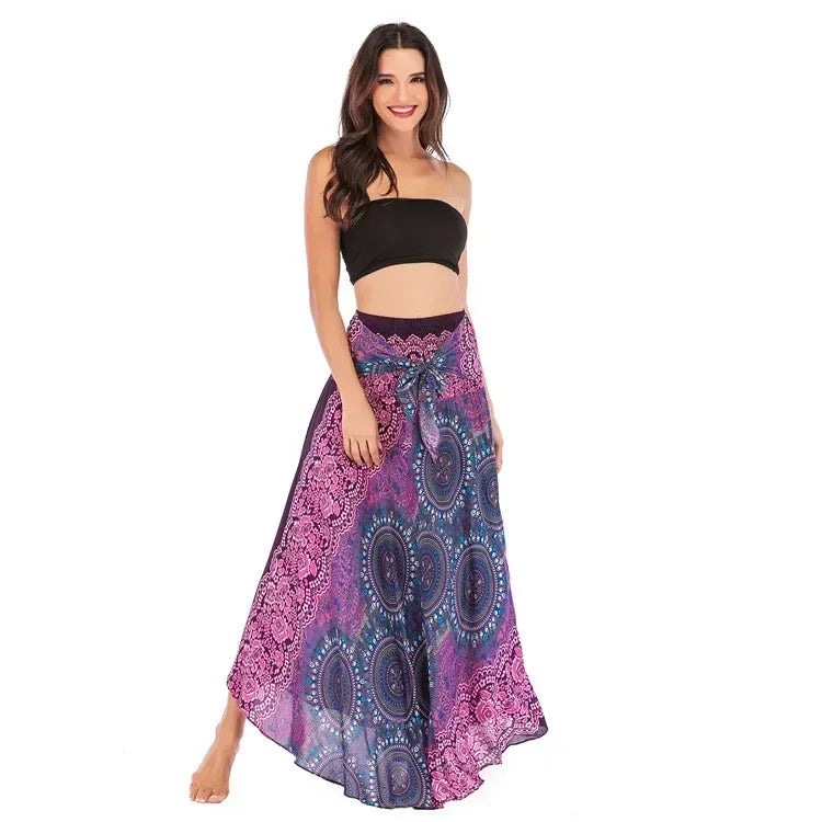 Boho Maxi Skirt – Flowy Ankle-Length Summer Skirt for Women