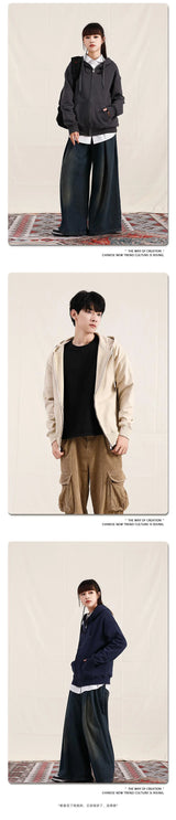 Unisex Oversized Zip-Up Hoodie