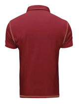 Men's Contrast Stitch Polo Shirt | Breathable Summer Fit
