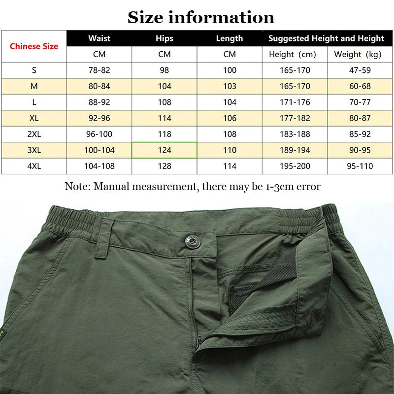 Men’s Quick-Dry Summer Cargo Pants