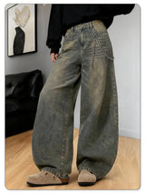 Unisex Baggy Wide-Leg Denim Jeans