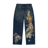 Dragon Embroidery Y2K Baggy Jeans