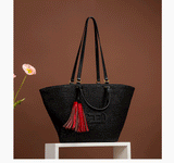CHCH Women's Tote Bag 2024 New Vacation Beach Bag Beach Bag Handheld Shopping Bag