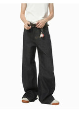 IEFB Men's Straight Denim Pants New Cleanfit Solid Color Korean Version Wide Leg Versatile Casual Jeans Trend New Autumn  9C1519
