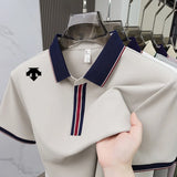 Men's Embroidered Polo Shirt – Breathable Summer Style