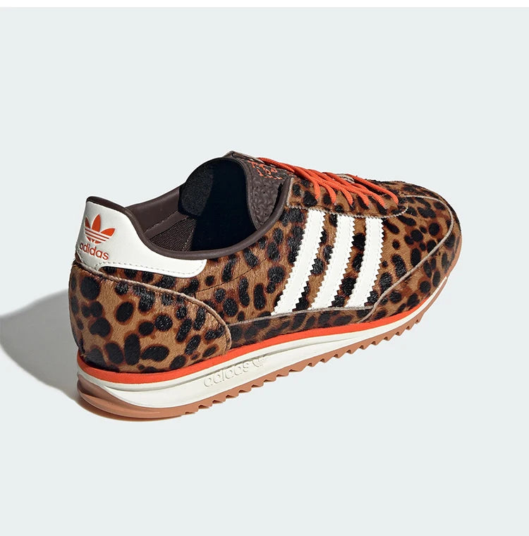 Adidas genuine clover women's leopard print durable and fashionable sports shoes JI0189