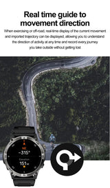 NORTH EDGE GPS Smart Watch – AMOLED, Bluetooth & IP68