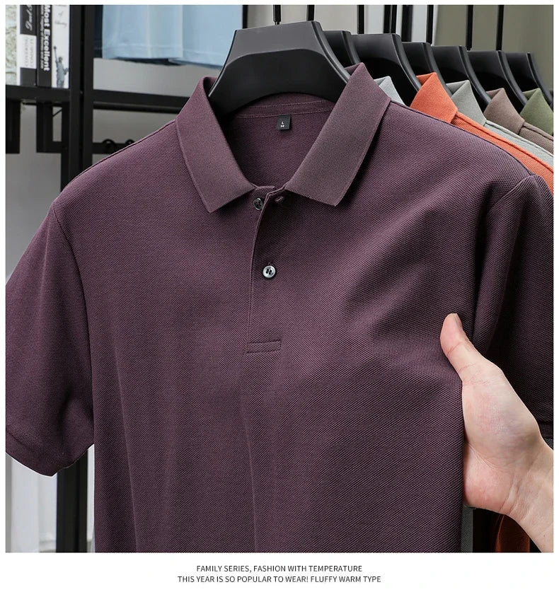 Men's Premium Cotton Polo Shirt – 19 Colors