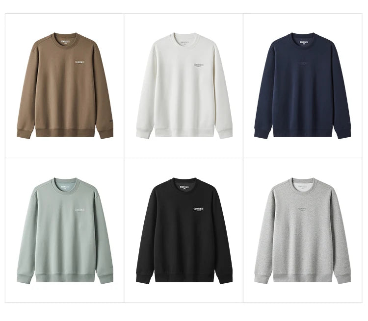 Semir Unisex Sweatshirt Regular Shoulder Crew Neck Soft Cotton Feel Pullover Everyday Casual Style Autumn Top 2026