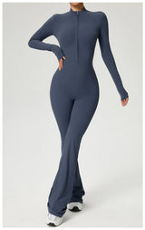 High-Performance Long Sleeve Yoga Jumpsuit