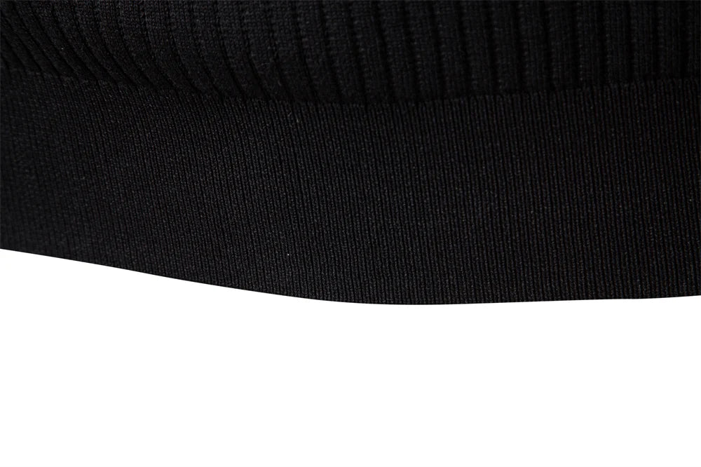 AIOPESON Ribbed Stripe Polo Shirt – Premium Men's Knit Top