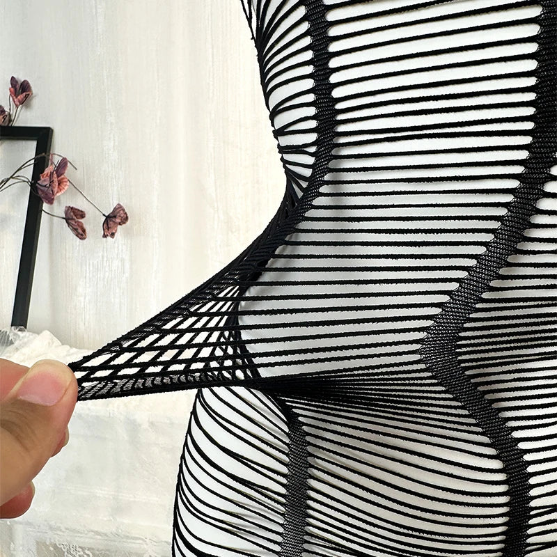 Fishnet Mesh Bodycon Cover-Up