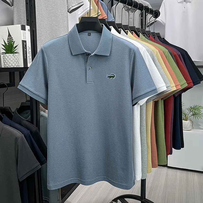 Men's Cotton Embroidered Polo Shirt