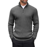 Men's Quarter-Zip Long Sleeve Sweater