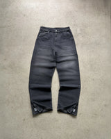 Hip-hop gold coin jeans Y2K retro low waist wide leg zipper pants y2k clothing men's fashion embroidered loose jeans