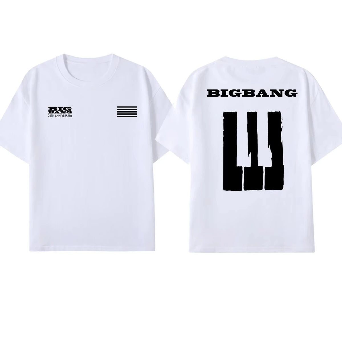 Bigbang 20th Anniversary Concert T-Shirt G-Dragon fans Short Sleeve Unisex women Breathable Sweat Absorbent  t-shirt men hoodies