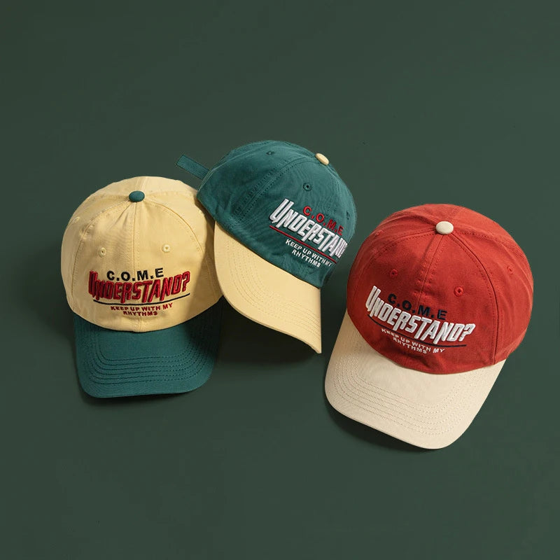 Adjustable Cotton Baseball Cap with Wide Brim